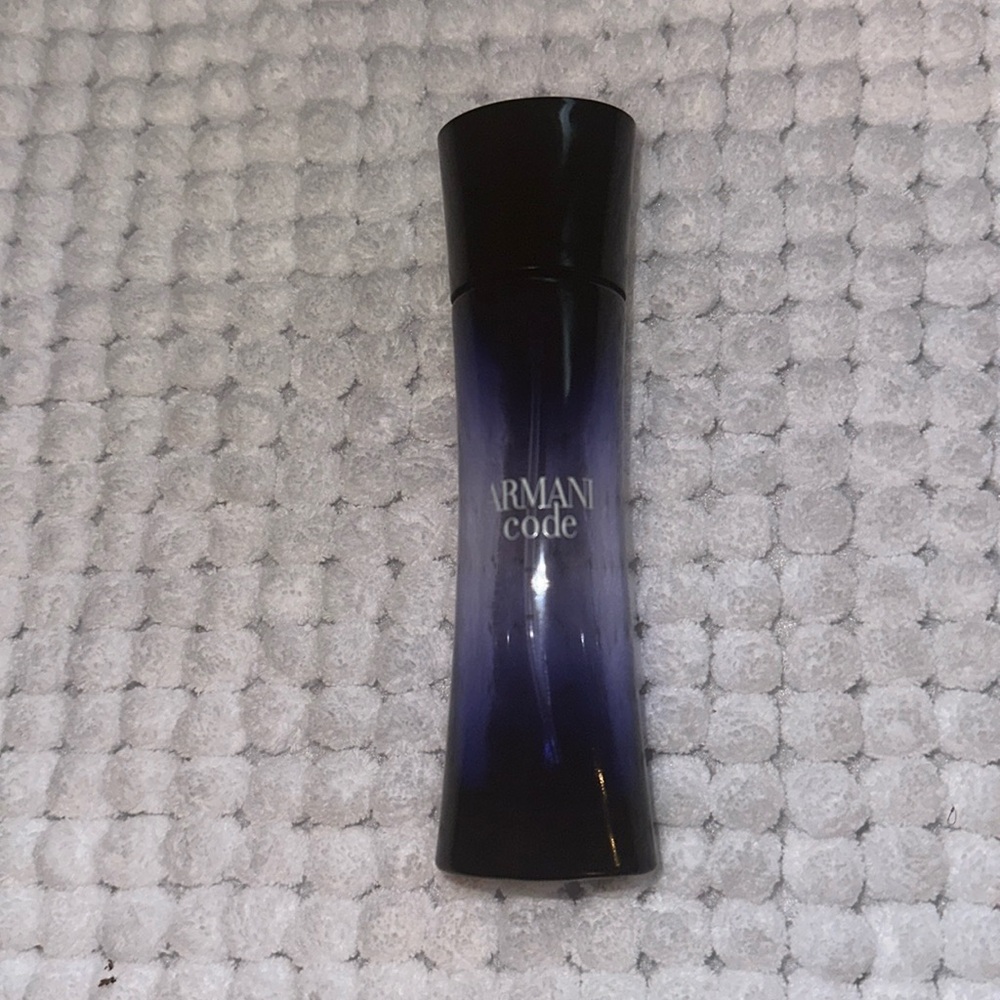 Empty Armani code perfume